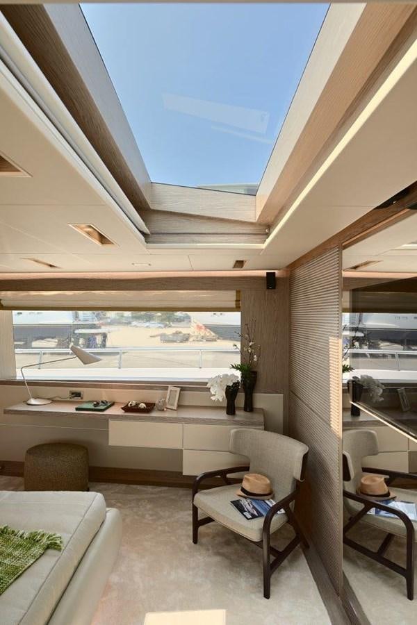 a room with a view of the city aboard RP120 (NEW BOAT SPEC) Yacht for Sale