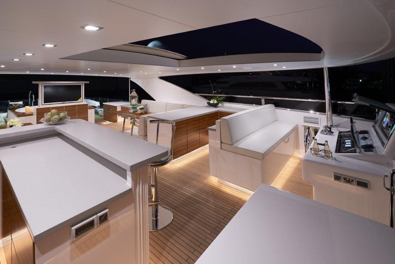 a room with a couch and a tv aboard RP120 (NEW BOAT SPEC) Yacht for Sale
