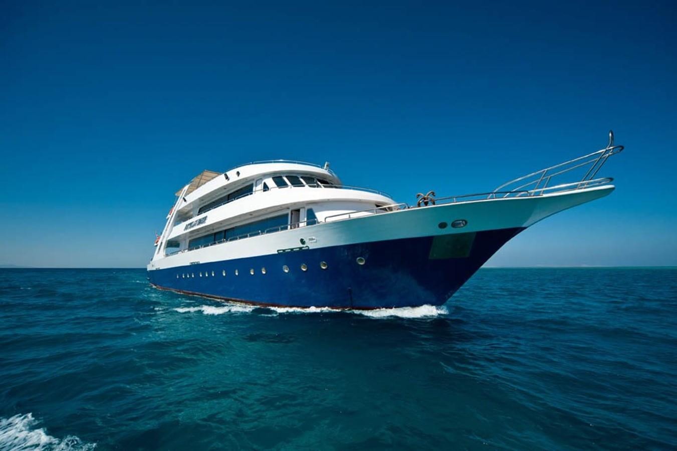 a boat in the water aboard BETELGUESER Yacht for Sale
