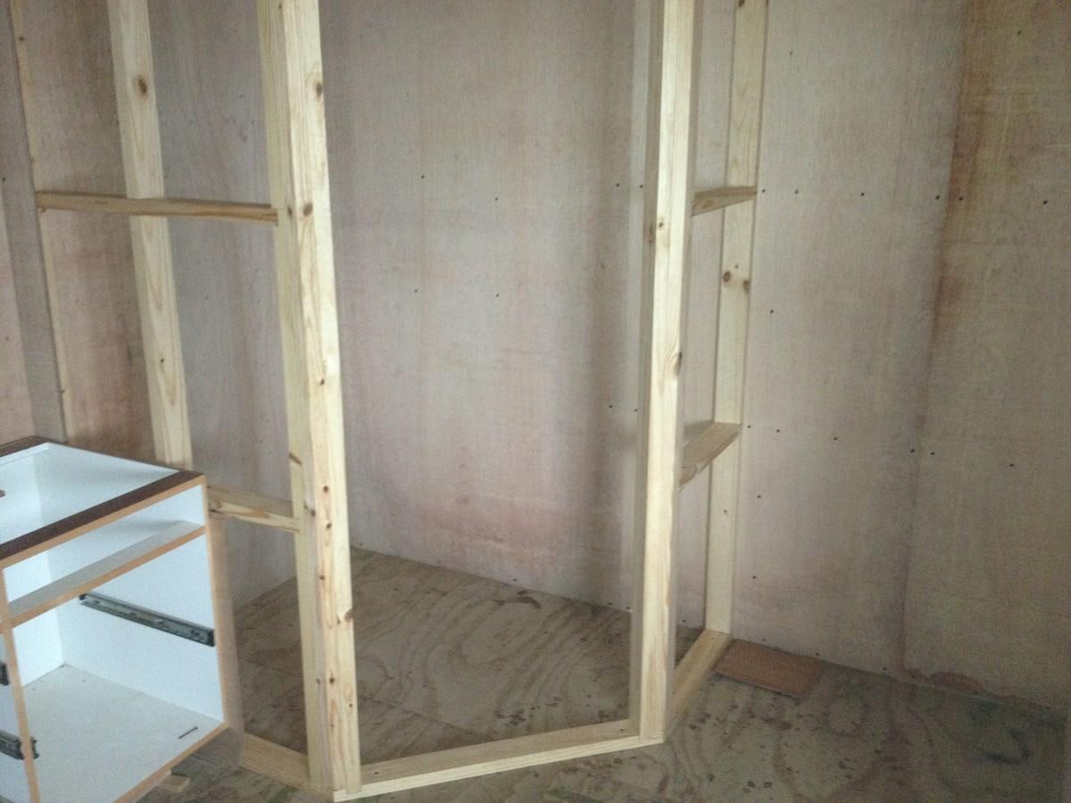 a room with a wood frame aboard CALLISTO Yacht for Sale