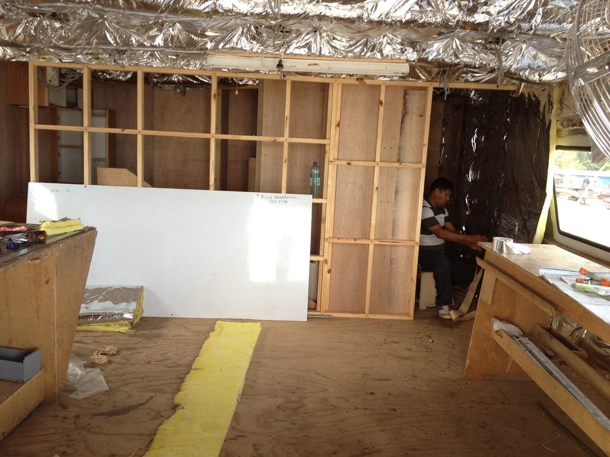 a person standing in a room aboard CALLISTO Yacht for Sale