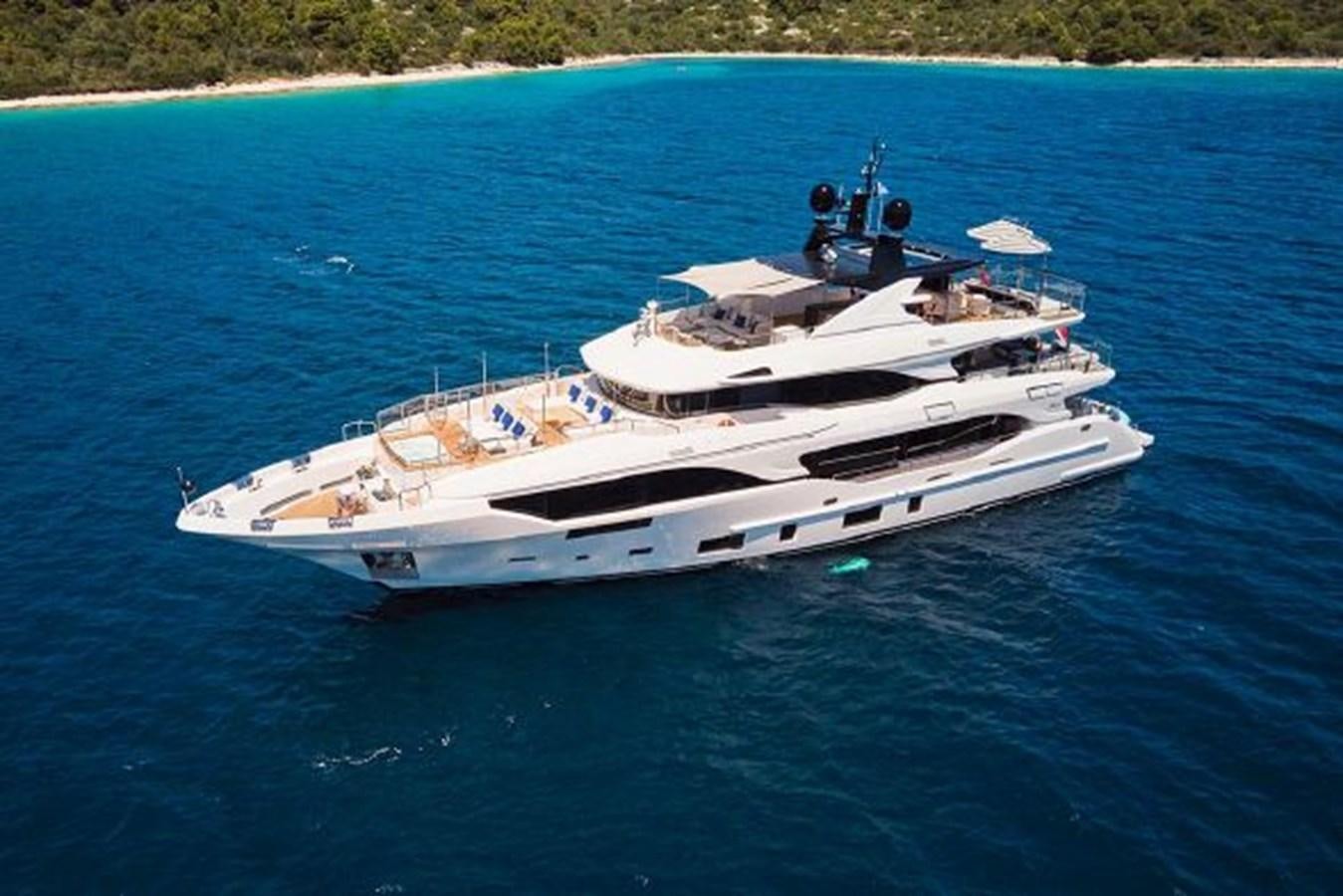 a boat on the water aboard 2018 BENETTI MEDITERRANEO 116 - VIRGIN ISLANDS Yacht for Sale