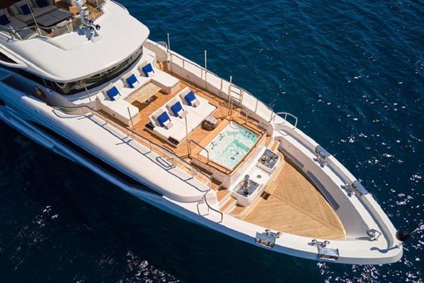 a high angle view of a ship aboard 2018 BENETTI MEDITERRANEO 116 - VIRGIN ISLANDS Yacht for Sale