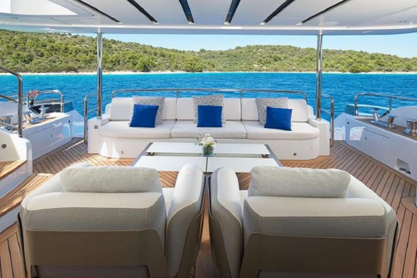 a boat on the water aboard 2018 BENETTI MEDITERRANEO 116 - VIRGIN ISLANDS Yacht for Sale
