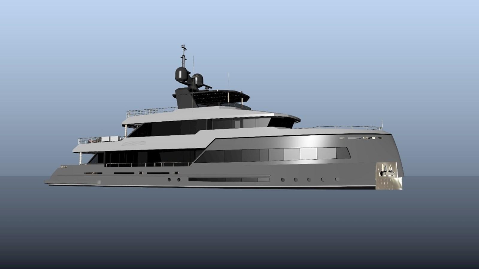 a large white yacht aboard INACE EXPLORA 115 Yacht for Sale