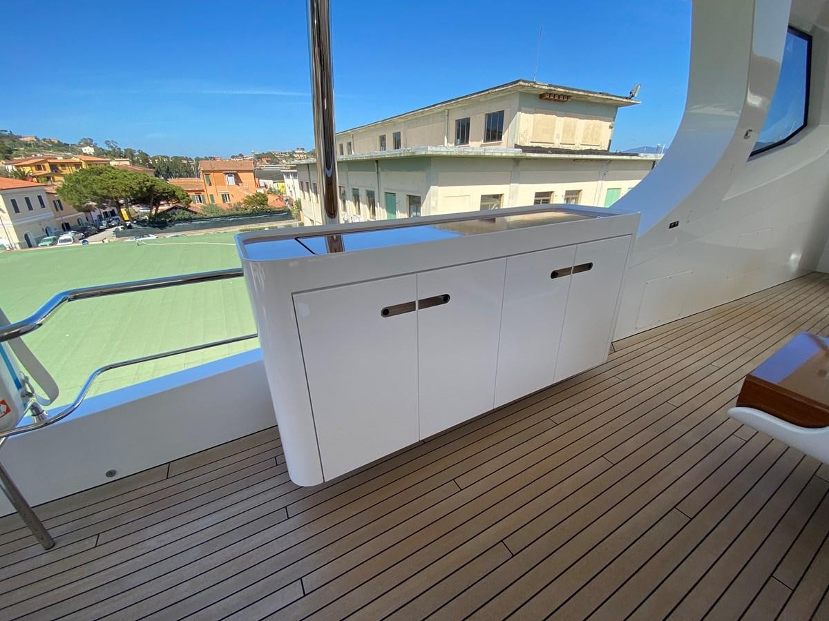 a white box on a deck aboard PARTNER Yacht for Sale