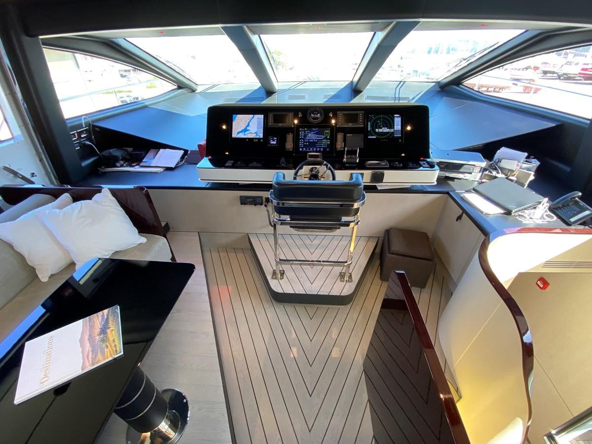 inside of a car aboard PARTNER Yacht for Sale