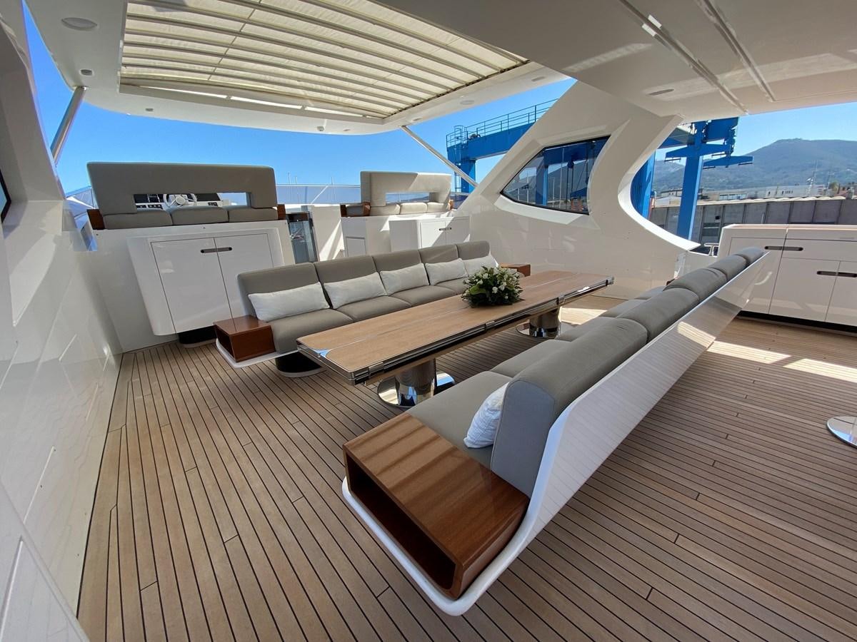 a room with a couch and a table aboard PARTNER Yacht for Sale