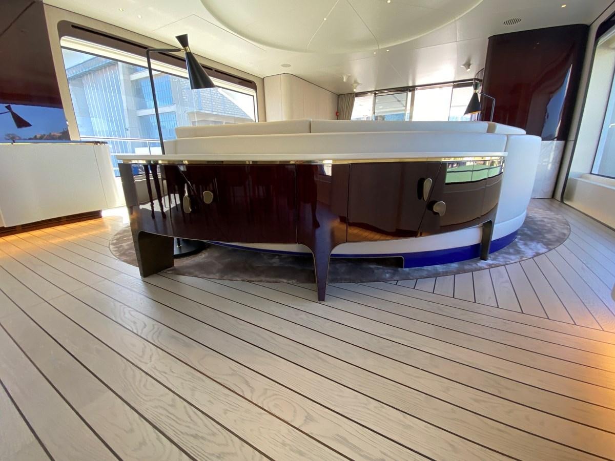 a pool table in a house aboard PARTNER Yacht for Sale