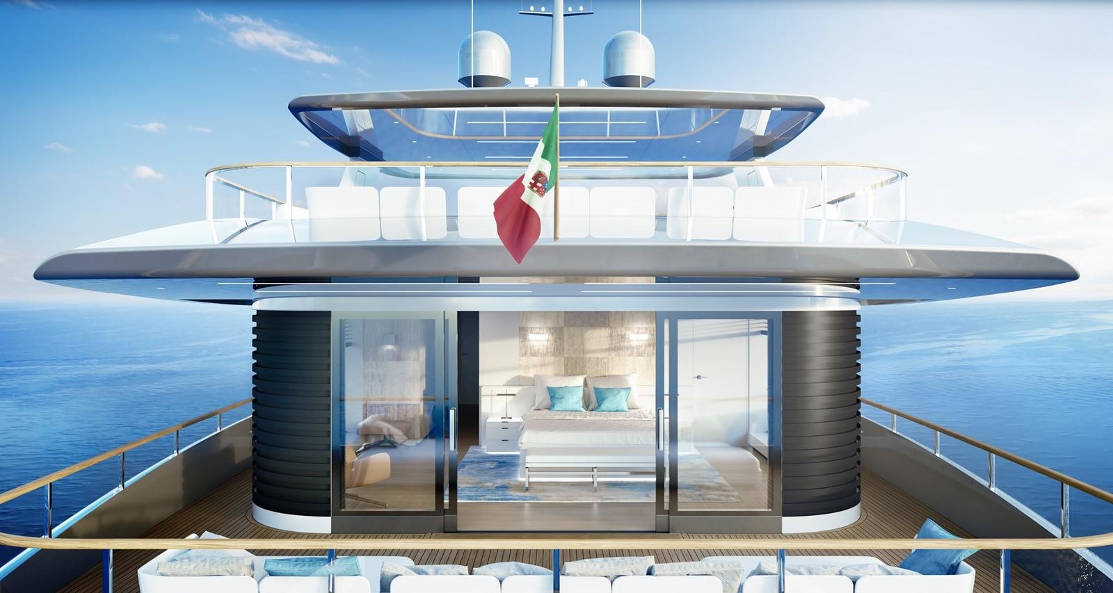 a large ship in the water aboard 35M CECCARELLI EXPLORER YACHT Yacht for Sale