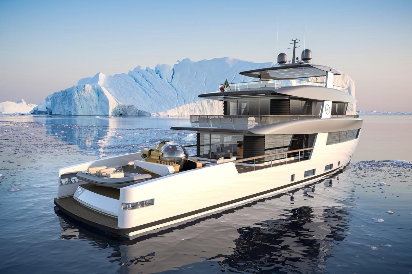 a boat in the water aboard 35M CECCARELLI EXPLORER YACHT Yacht for Sale