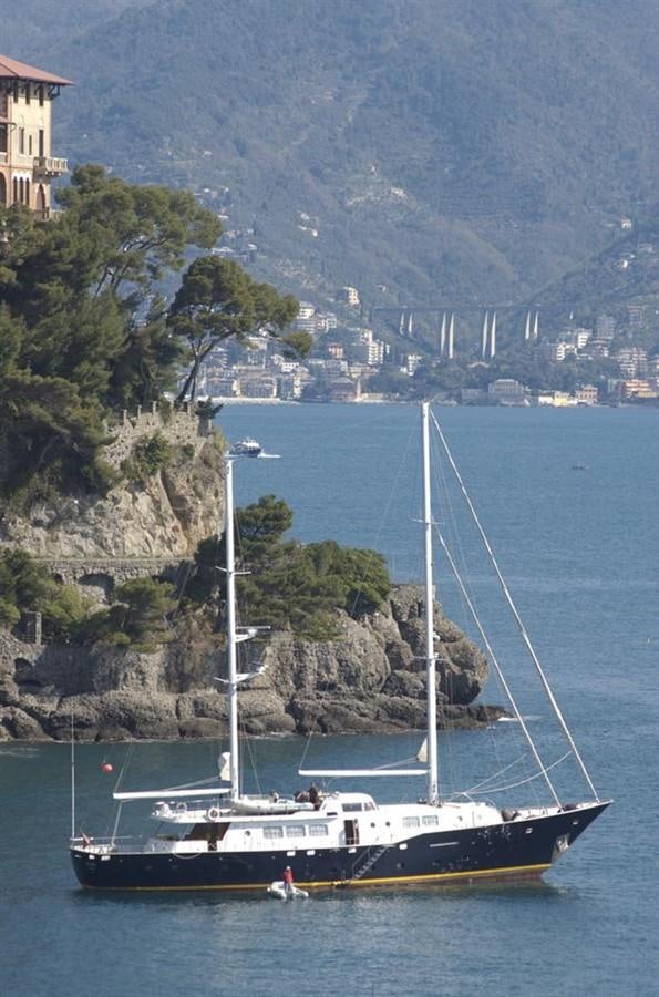 a boat sailing on the water aboard BARCABLU Yacht for Sale