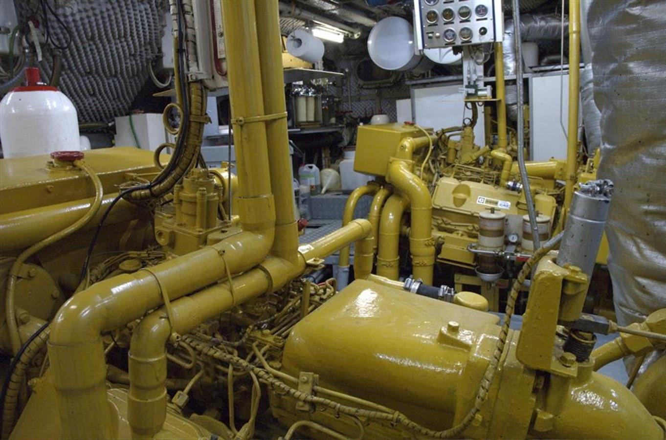 a factory with machinery aboard BARCABLU Yacht for Sale