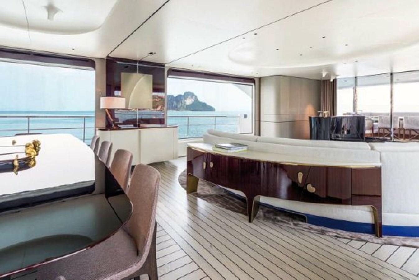 a large modern kitchen aboard 2019 AZIMUT GRANDE 35 METRI Yacht for Sale