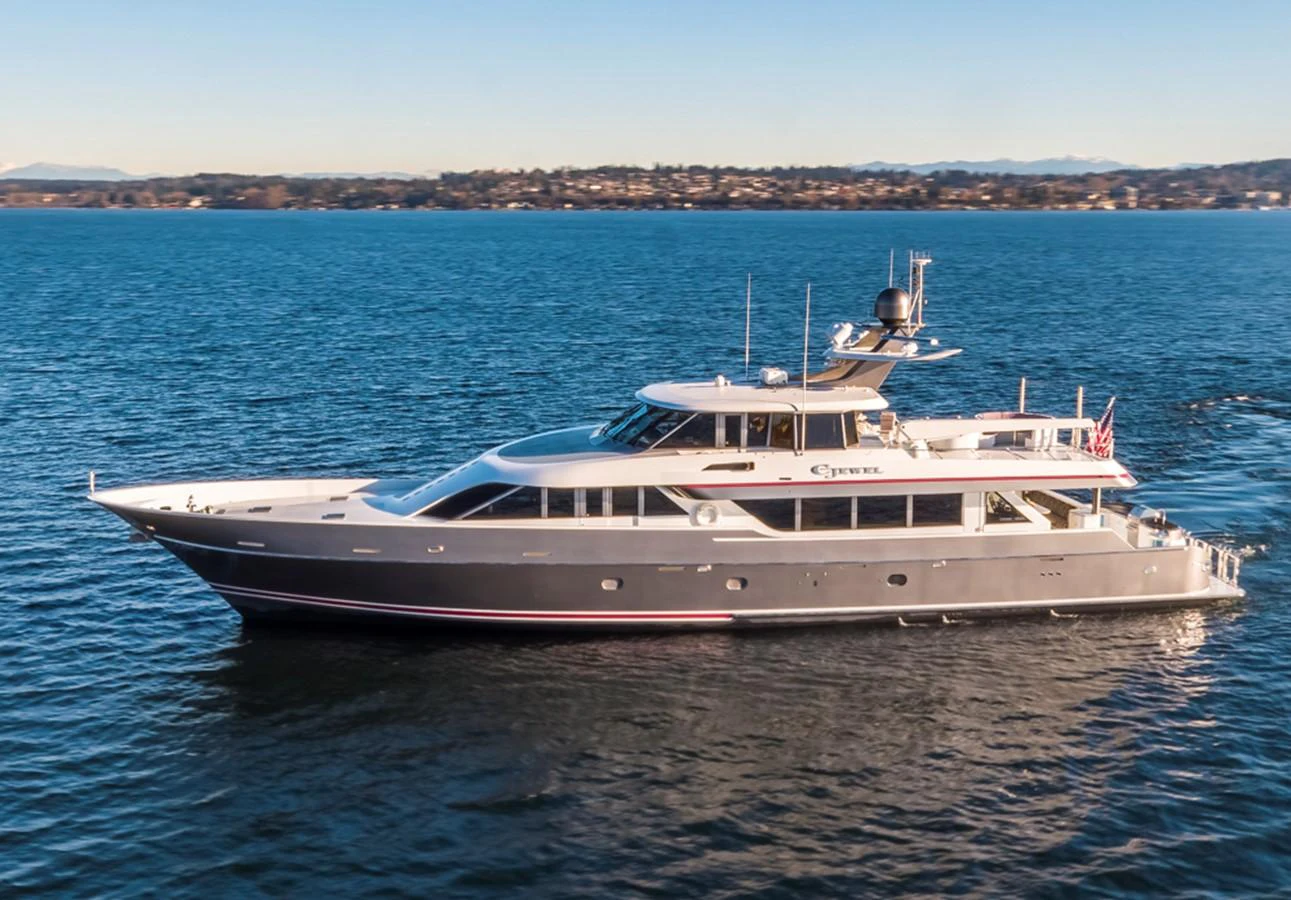 a large boat in the water aboard C JEWEL Yacht for Sale