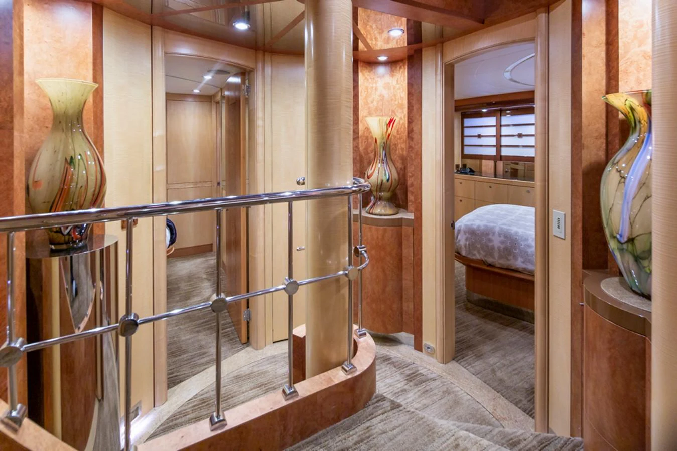 a glass case with a glass door aboard C JEWEL Yacht for Sale