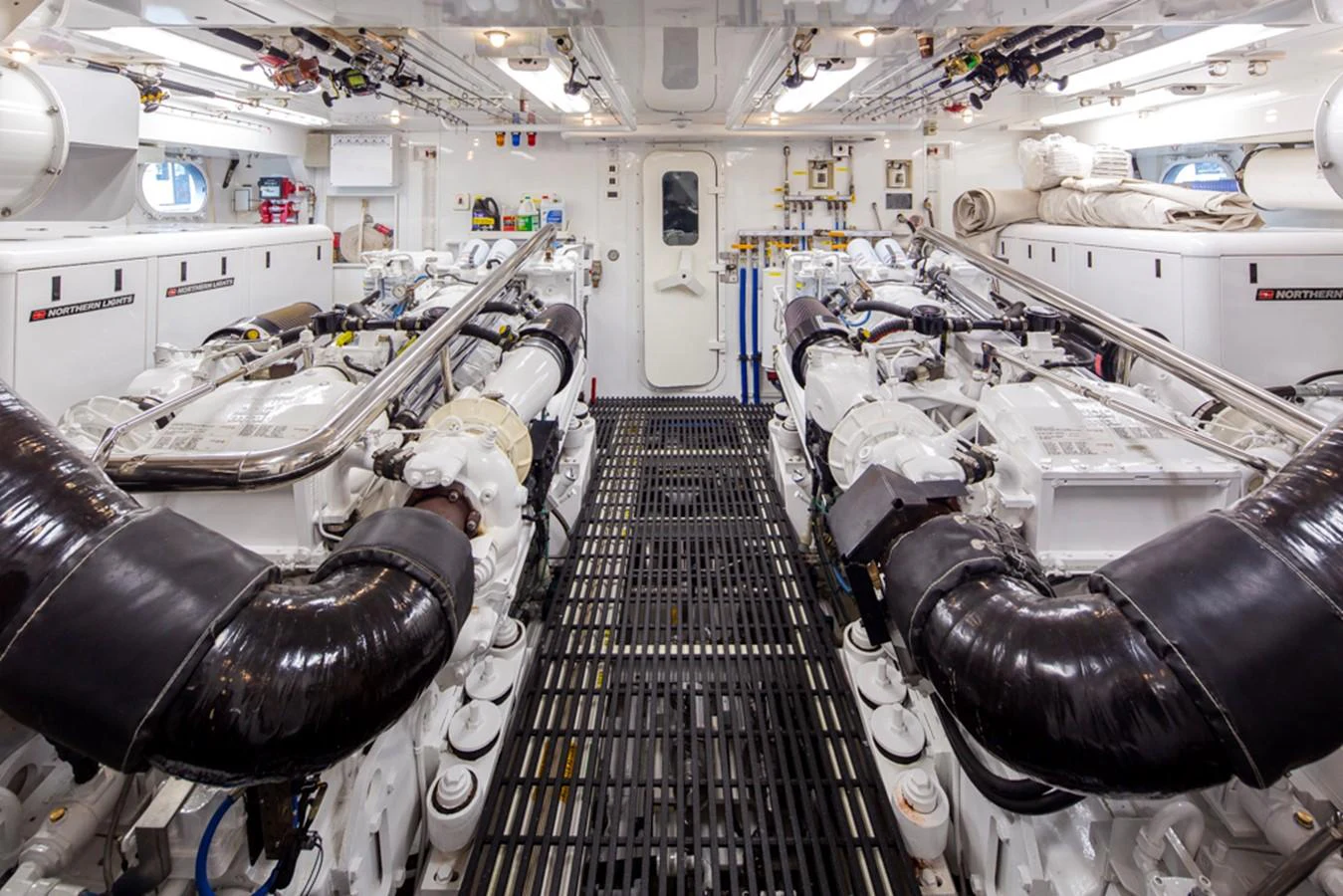 a room full of machines aboard C JEWEL Yacht for Sale