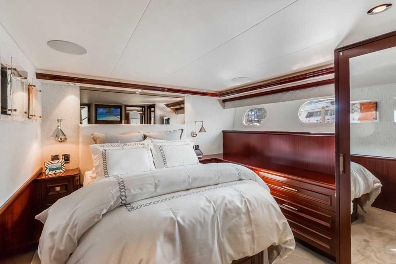 a room with two beds aboard OUR HERITAGE Yacht for Sale