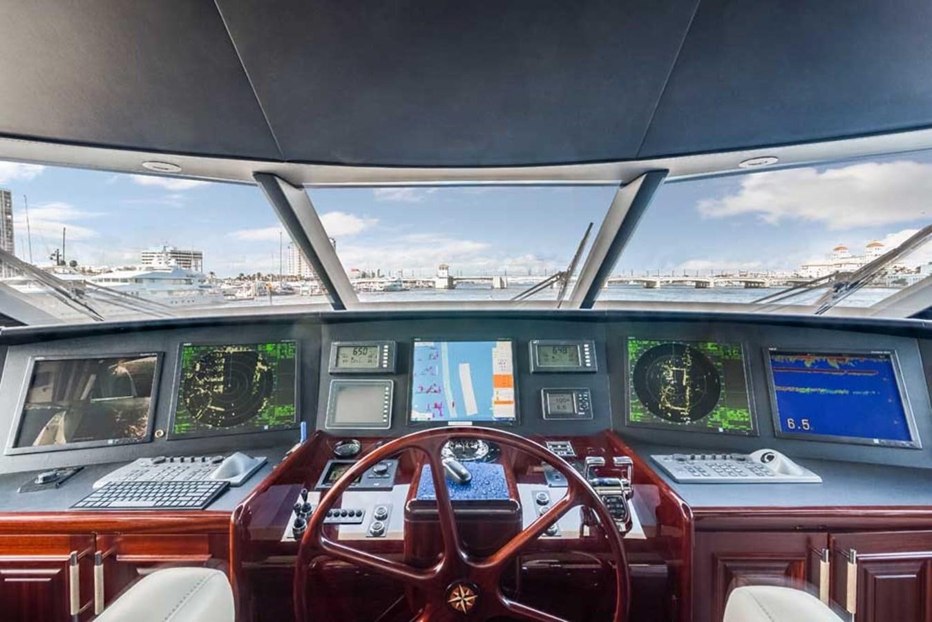 inside of a car aboard OUR HERITAGE Yacht for Sale