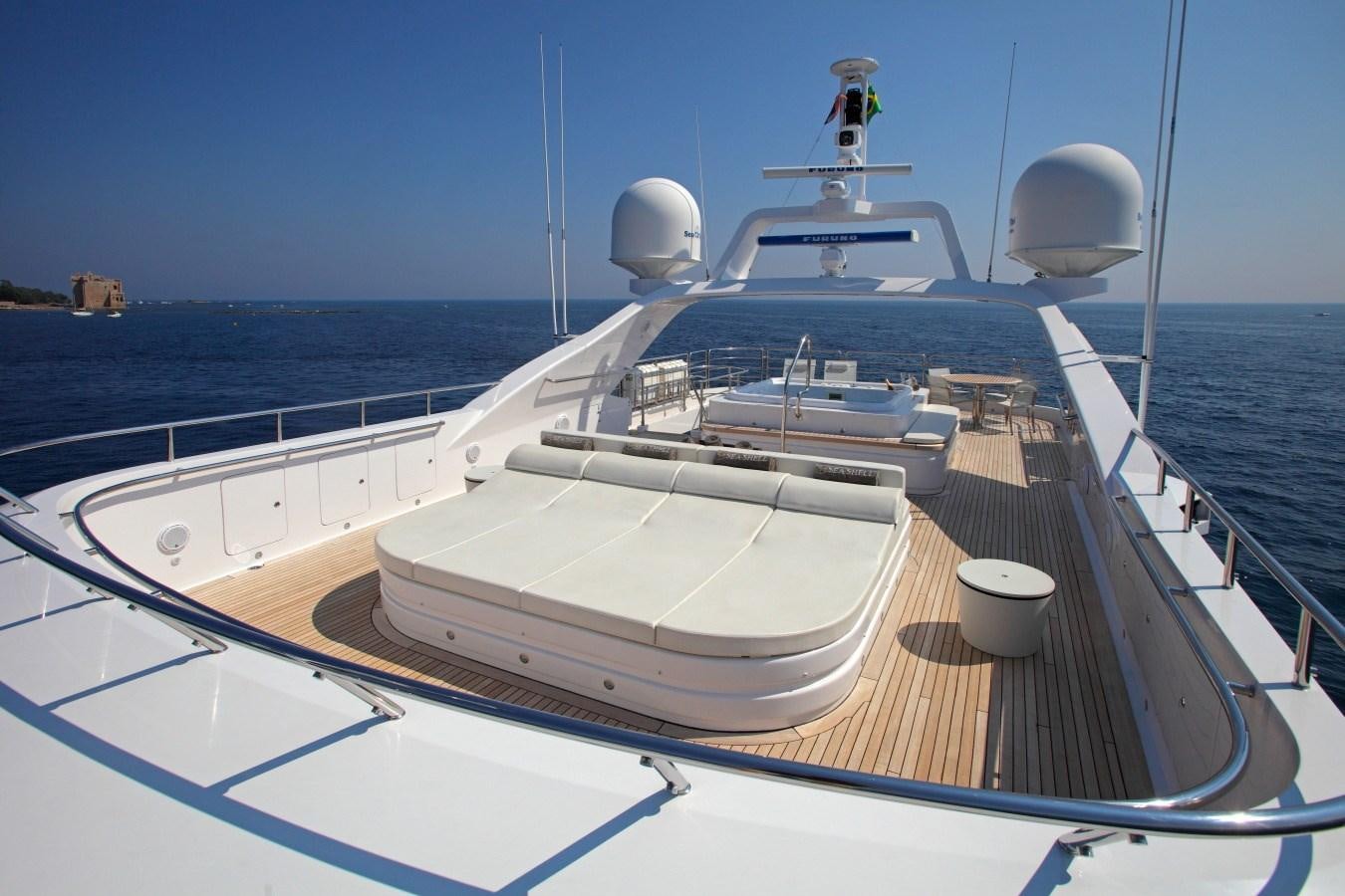 a boat on the water aboard SEA SHELL Yacht for Sale