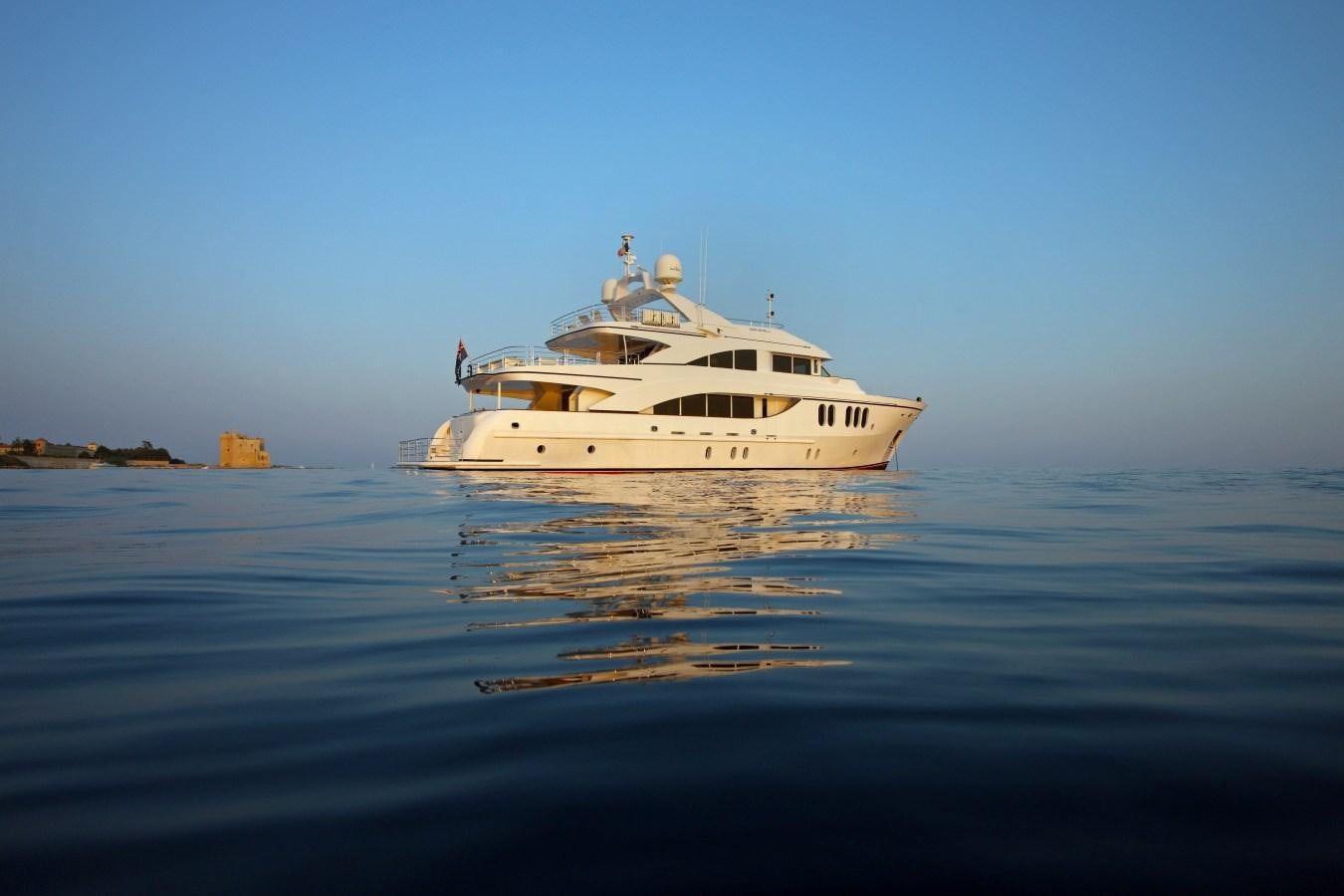 a boat on the water aboard SEA SHELL Yacht for Sale