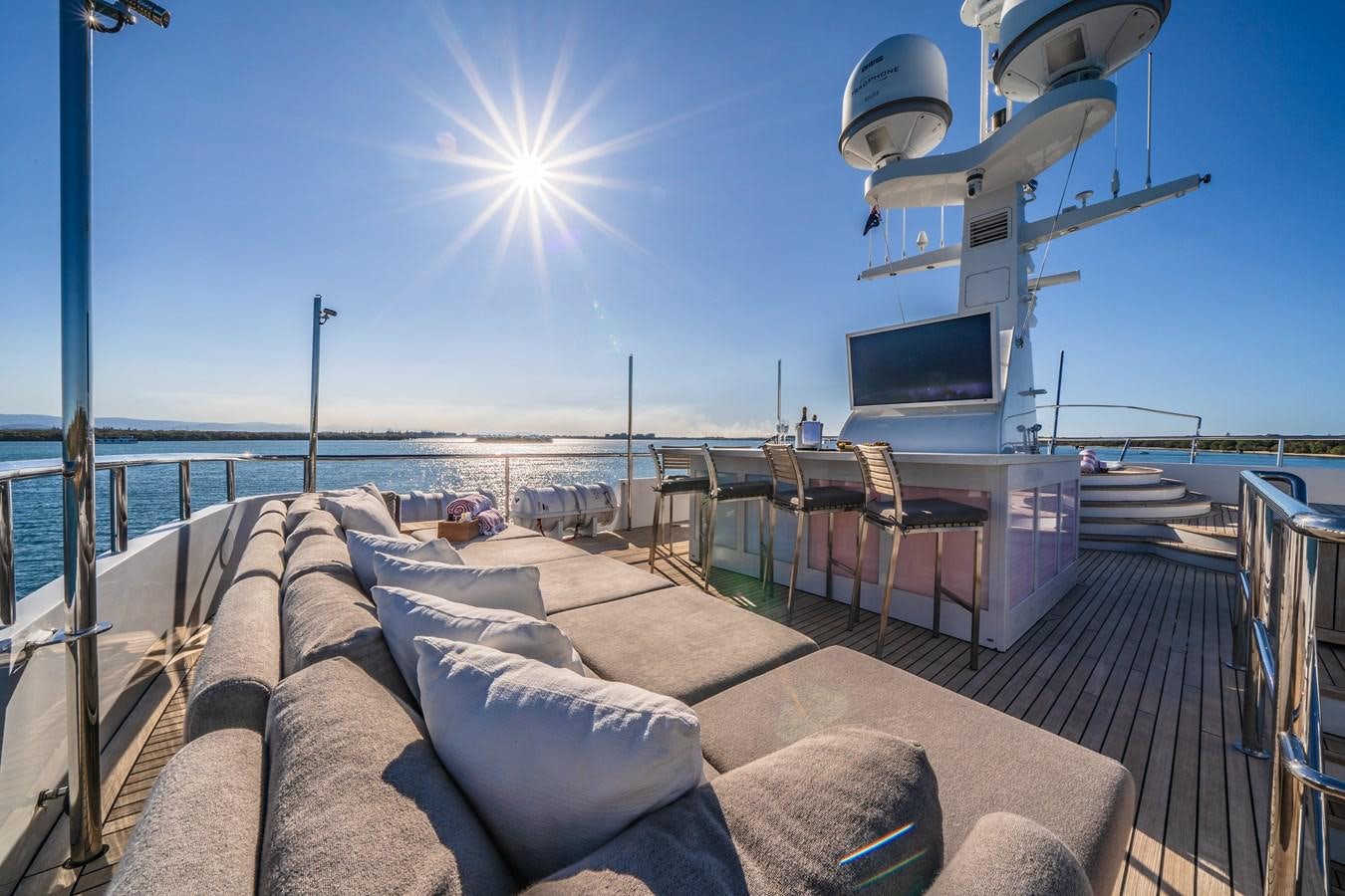 a boat on the water aboard RELENTLESS Yacht for Sale