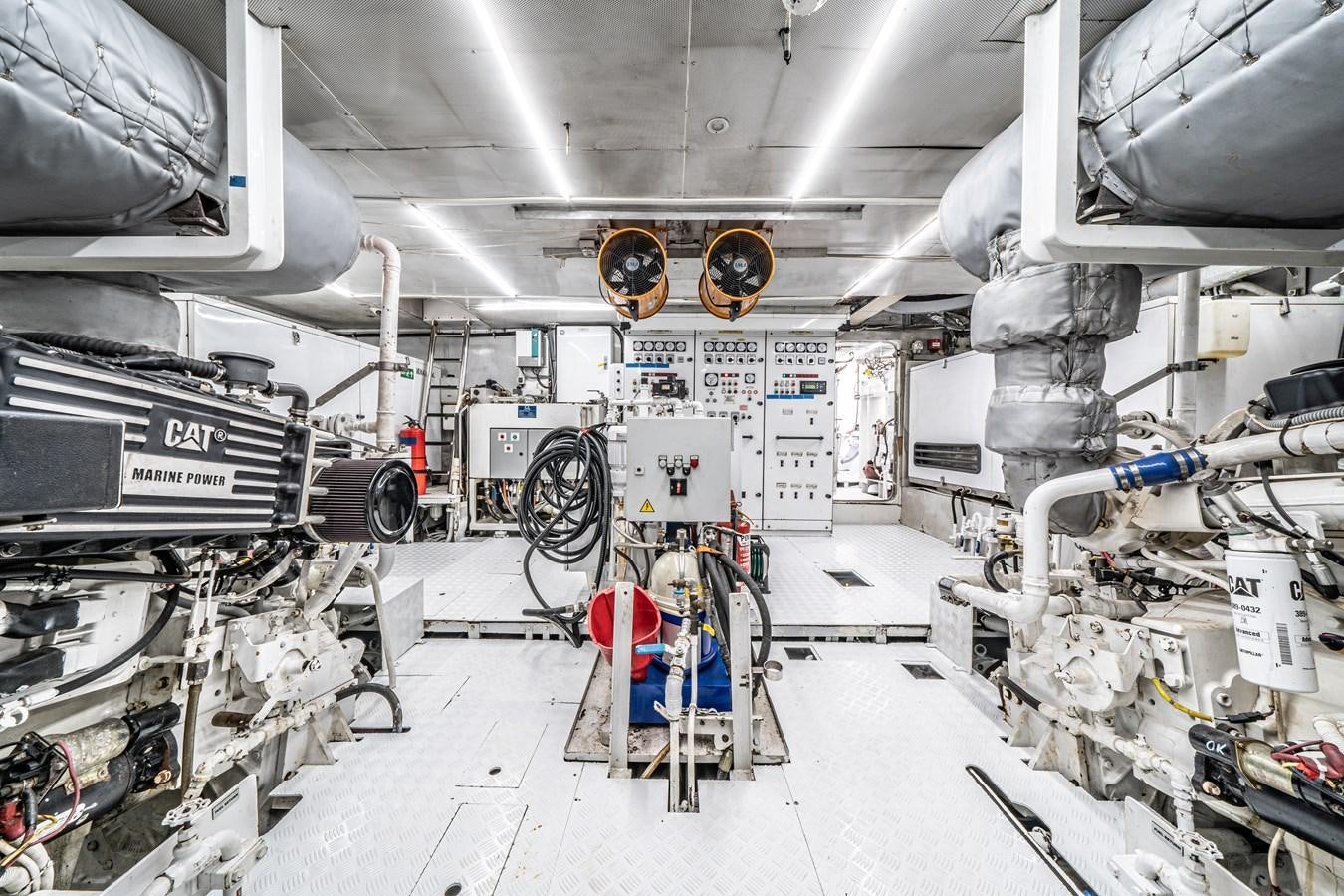 a room with machinery and equipment aboard RELENTLESS Yacht for Sale