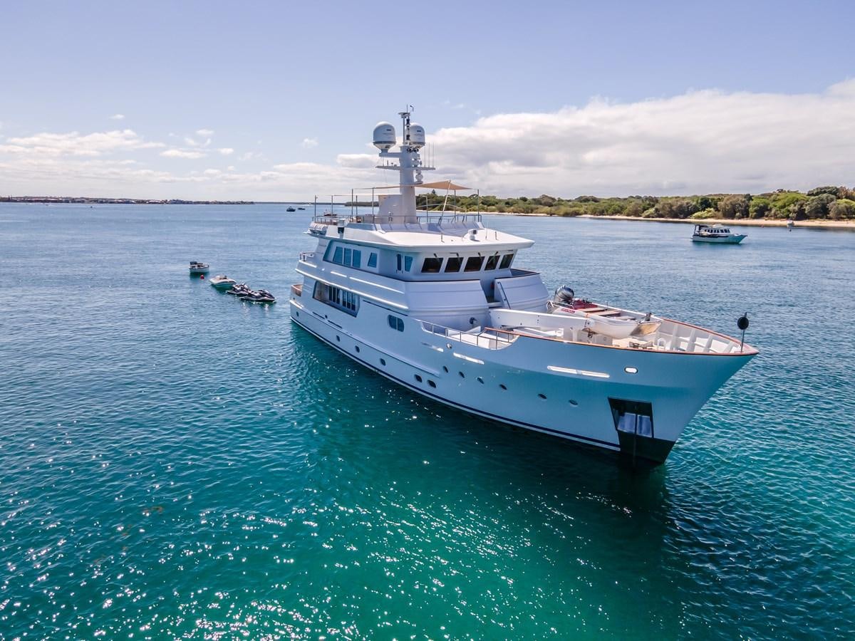 a boat in the water aboard RELENTLESS Yacht for Sale