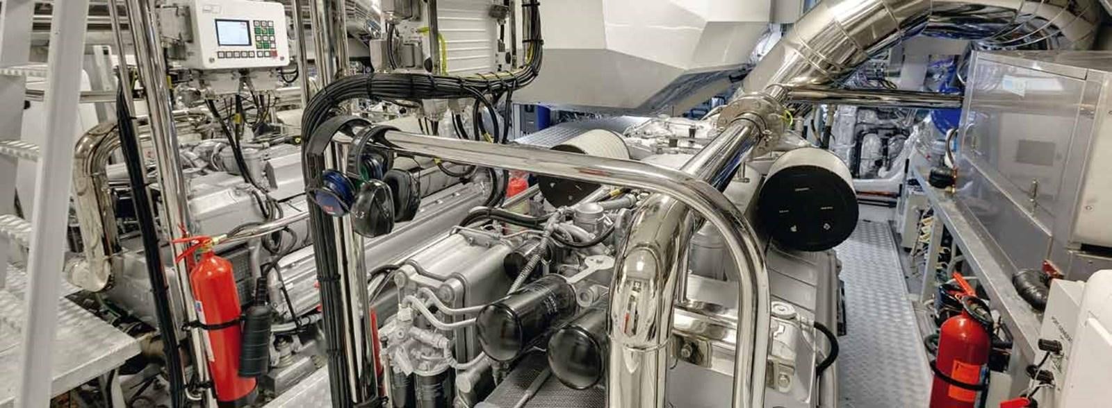 a room with machinery aboard AXTANA Yacht for Sale