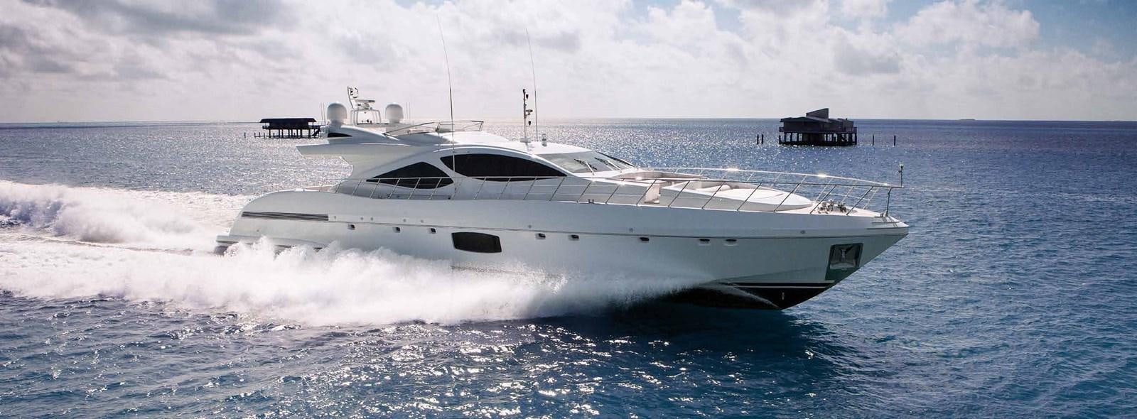 a white yacht in the water aboard AXTANA Yacht for Sale