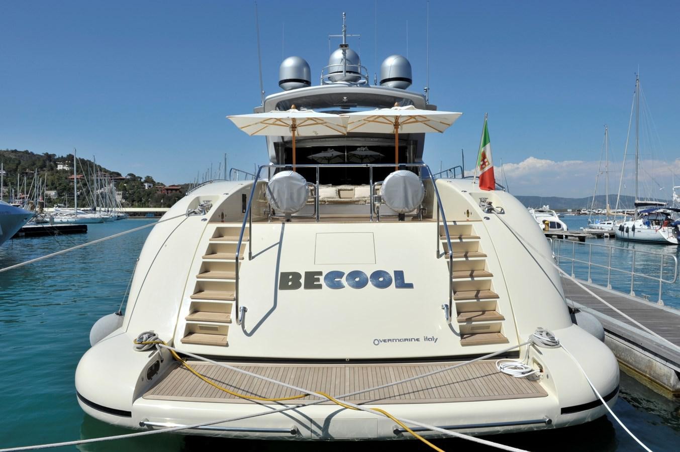 a boat in the water aboard MANGUSTA 108 - BECOOL - CAREFULLY USED Yacht for Sale
