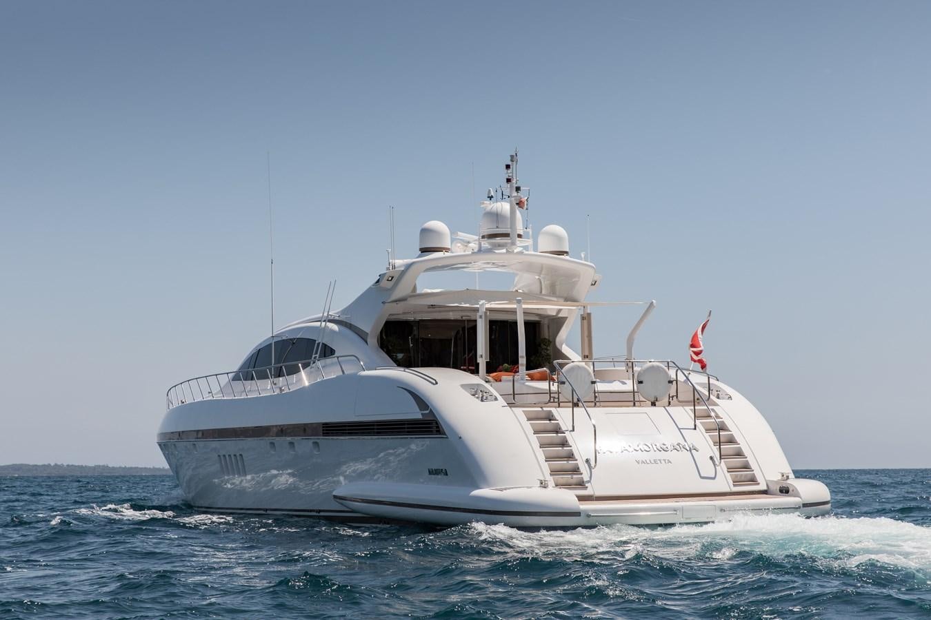 a boat in the water aboard FATAMORGANA Yacht for Sale