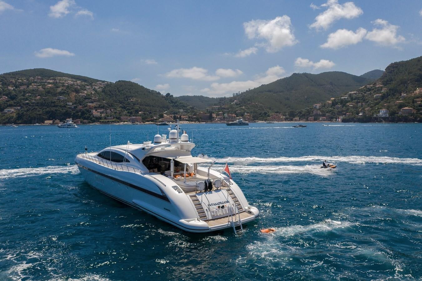 a boat on the water aboard FATAMORGANA Yacht for Sale