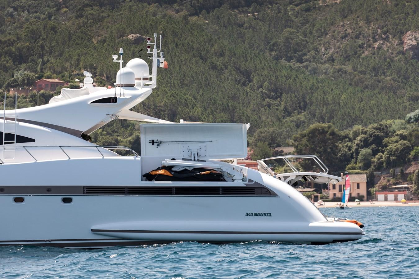 a white yacht on the water aboard FATAMORGANA Yacht for Sale