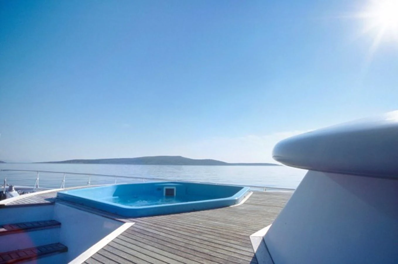 a view of the sea from a plane aboard ALLAHOU Yacht for Sale