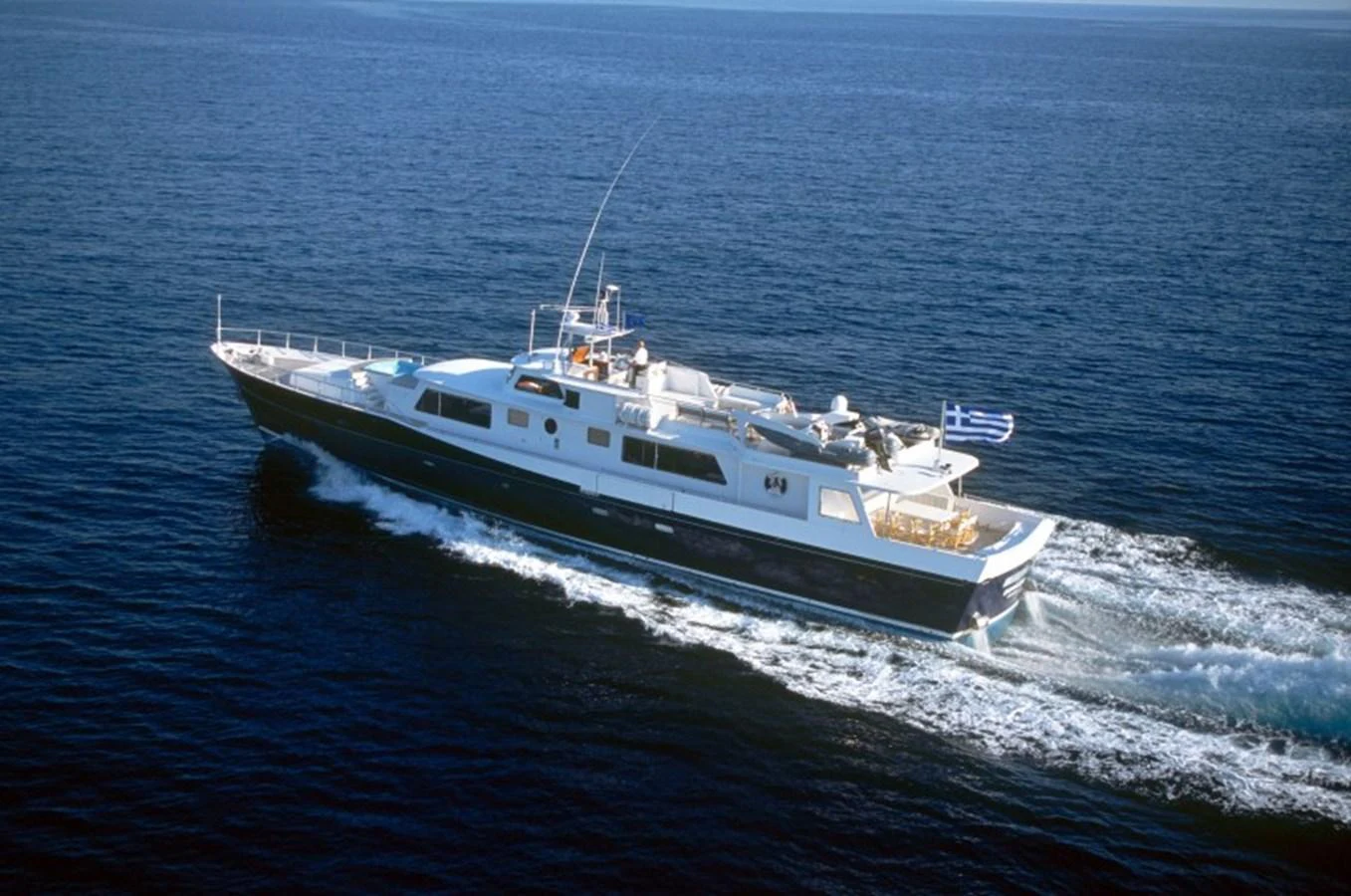 a ship on the water aboard ALLAHOU Yacht for Sale