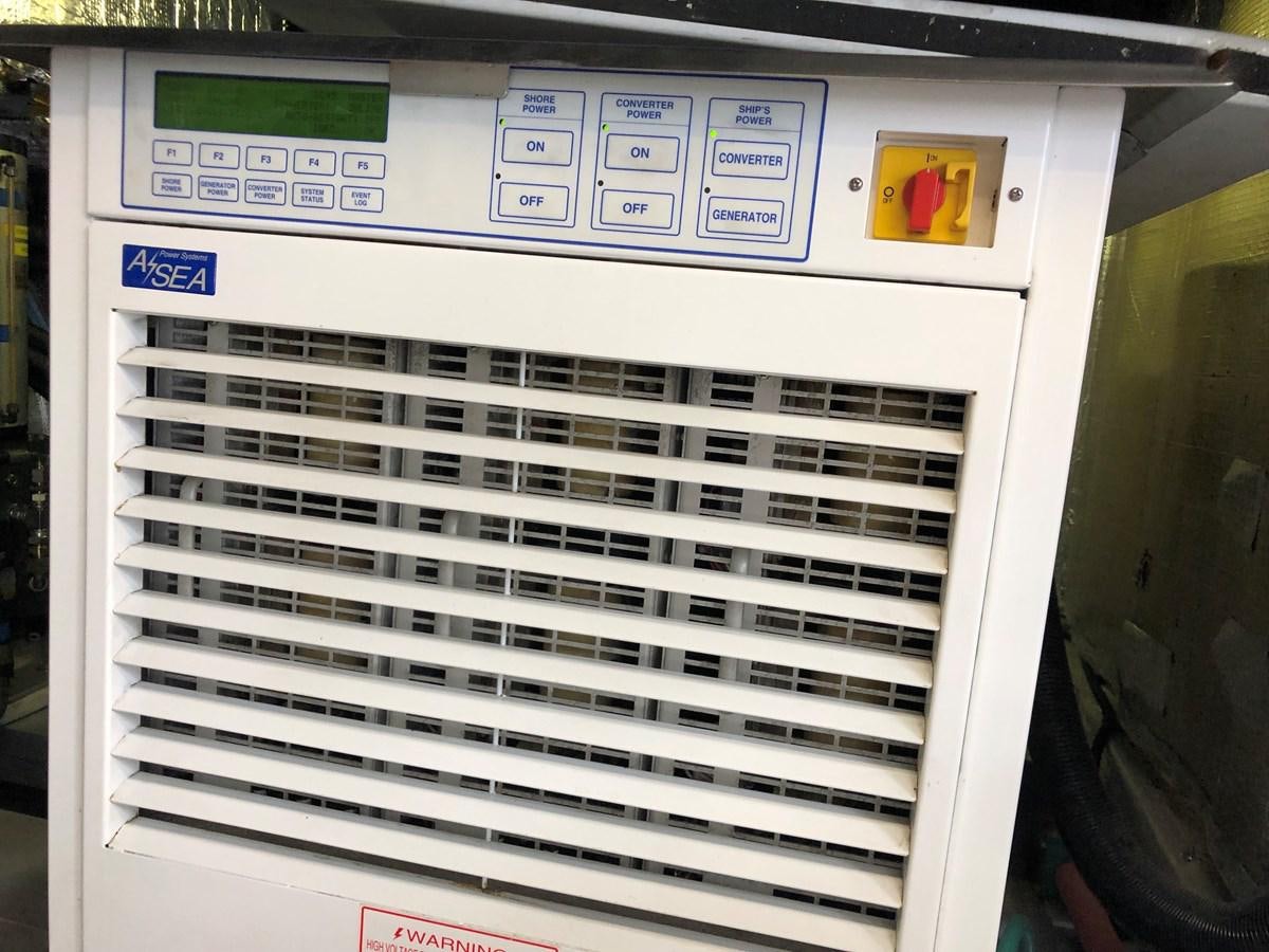 a white electronic device aboard UNICO Yacht for Sale