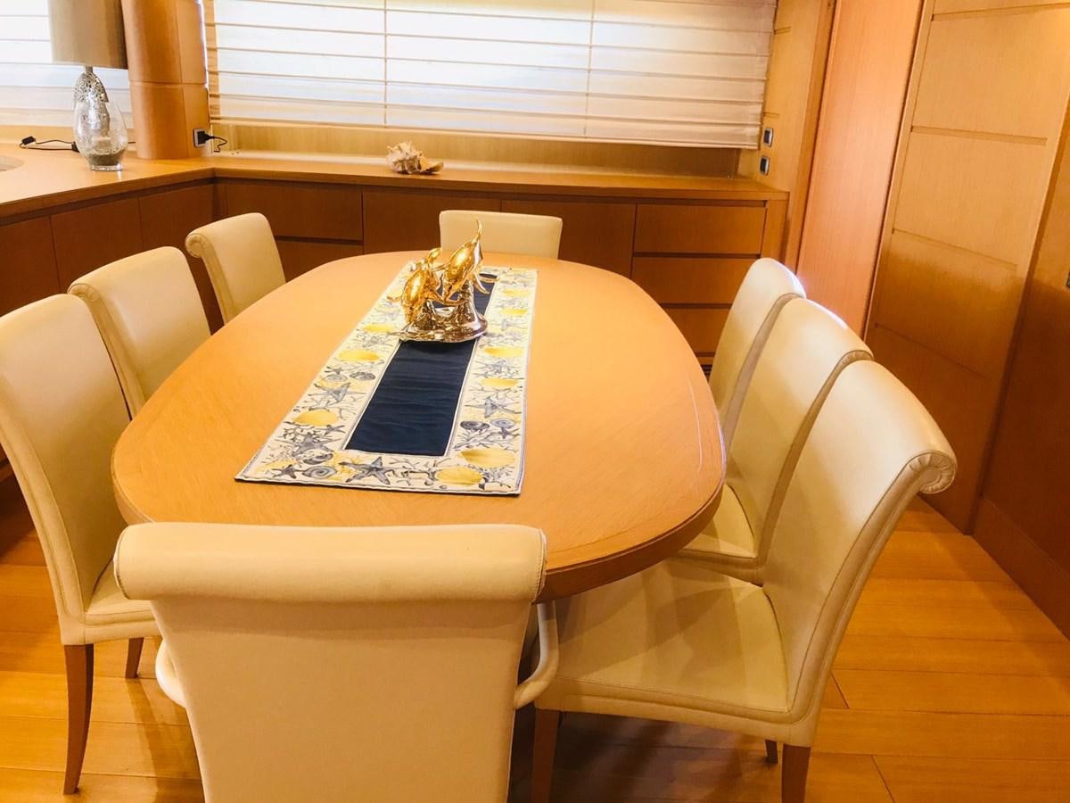 a table with a cake on it aboard FIFTH AVENUE Yacht for Sale