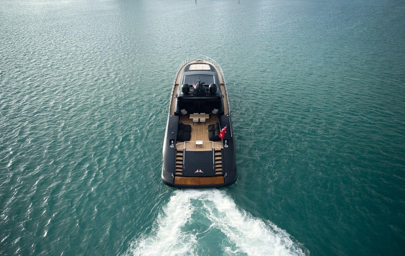 a ship in the water aboard MANGUSTA 108 Yacht for Sale