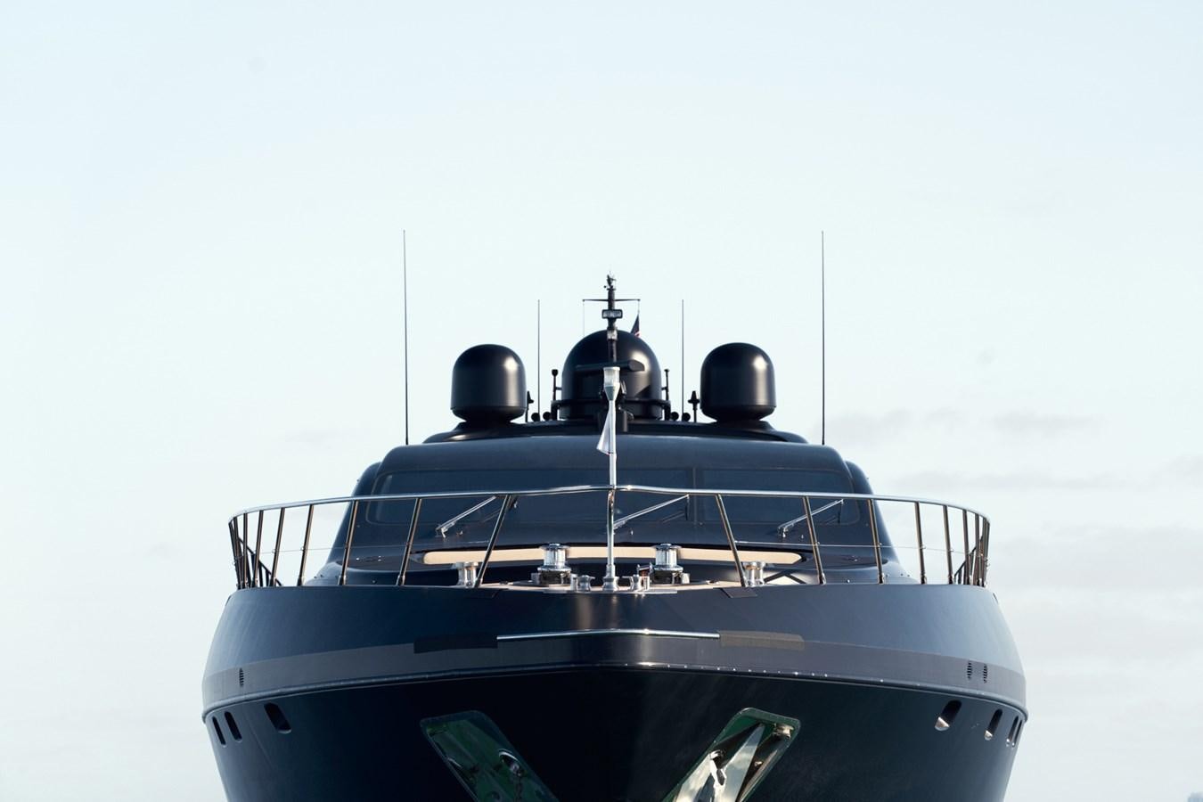 a boat on the water aboard MANGUSTA 108 Yacht for Sale