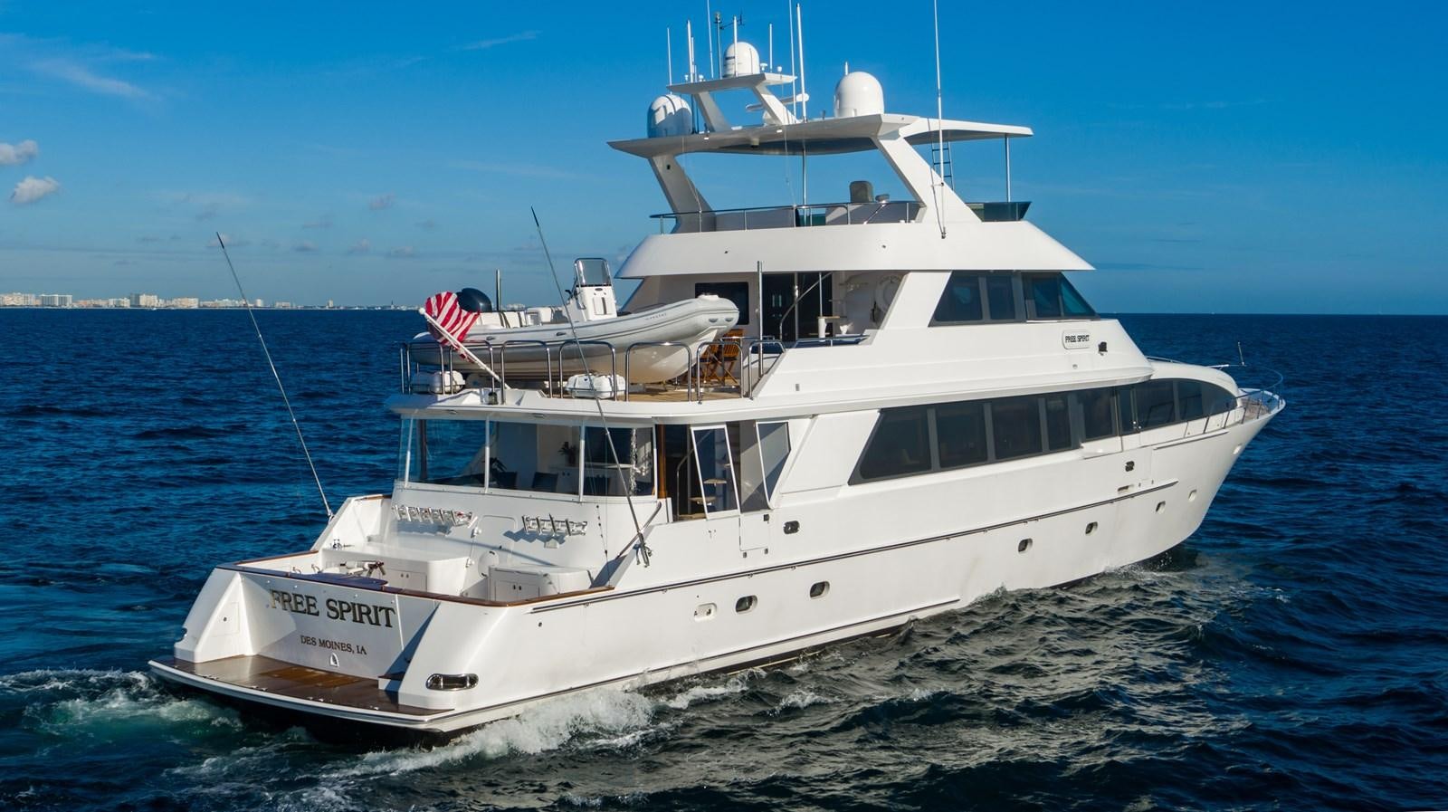 a boat on the water aboard FREE SPIRIT Yacht for Sale