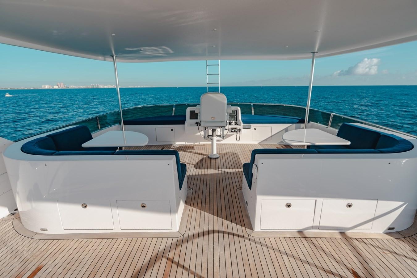 a boat on a deck aboard FREE SPIRIT Yacht for Sale