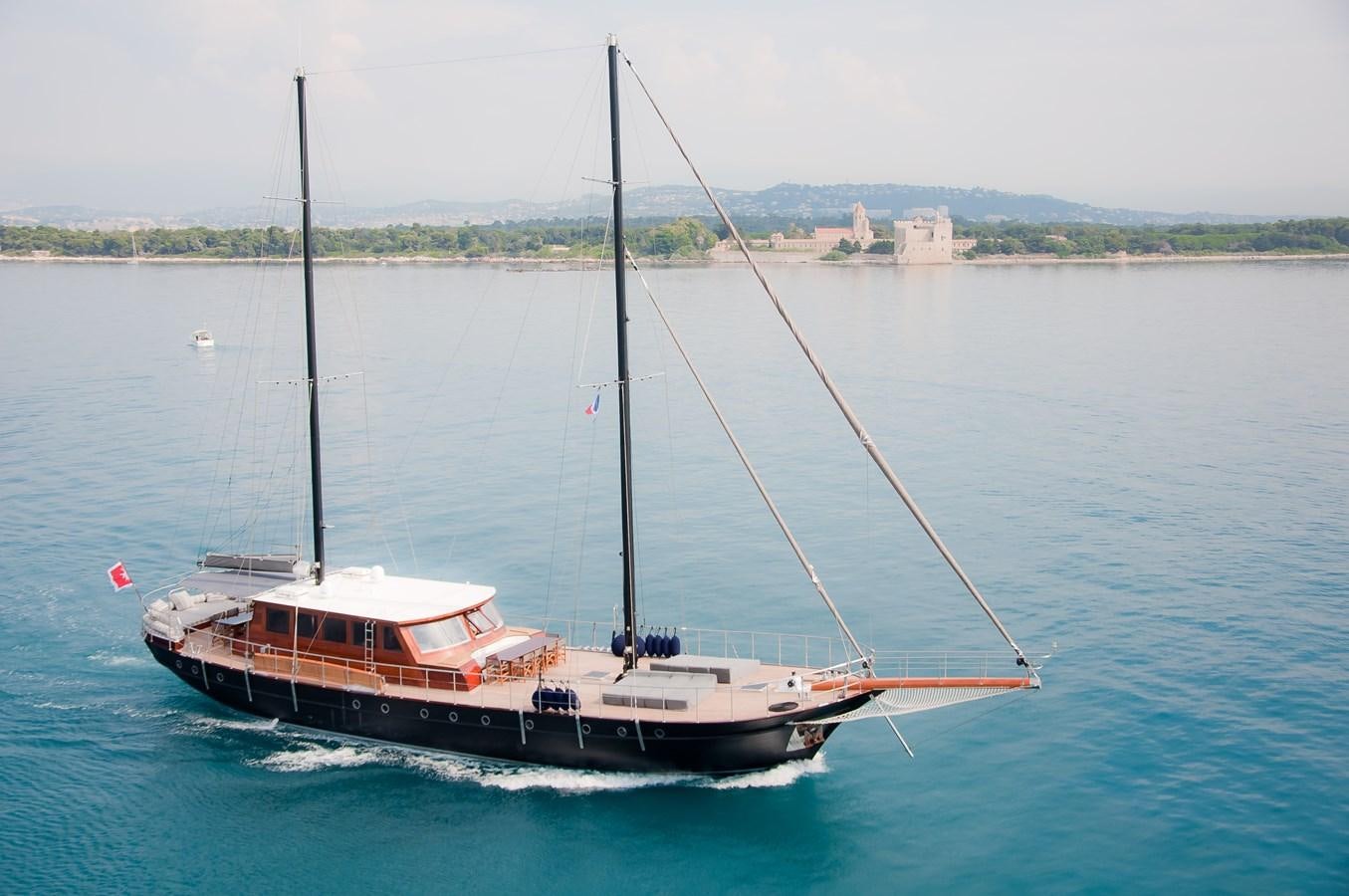 a boat on the water aboard VITA DOLCE Yacht for Sale