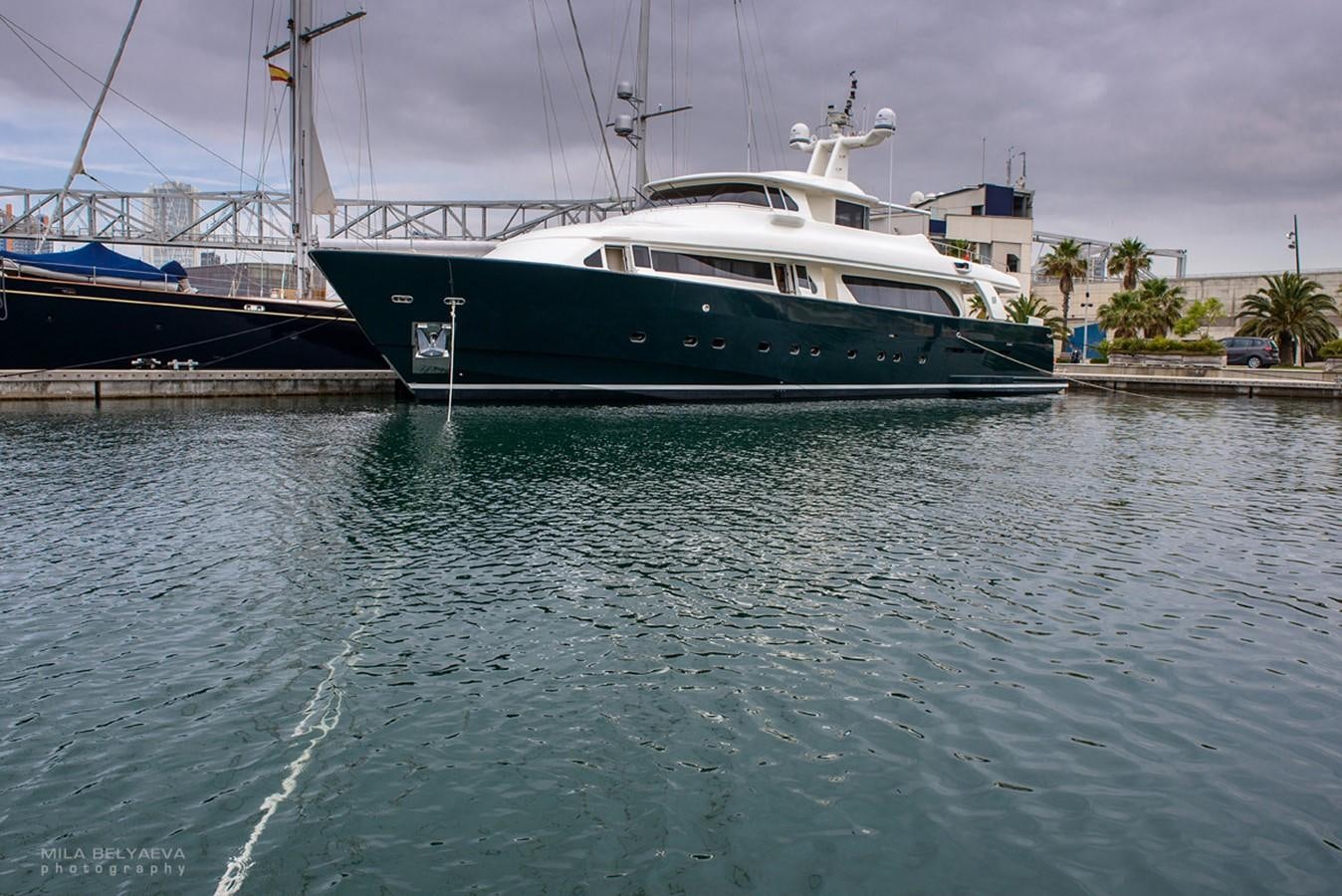 a boat in the water aboard GIHRAMAR Yacht for Sale