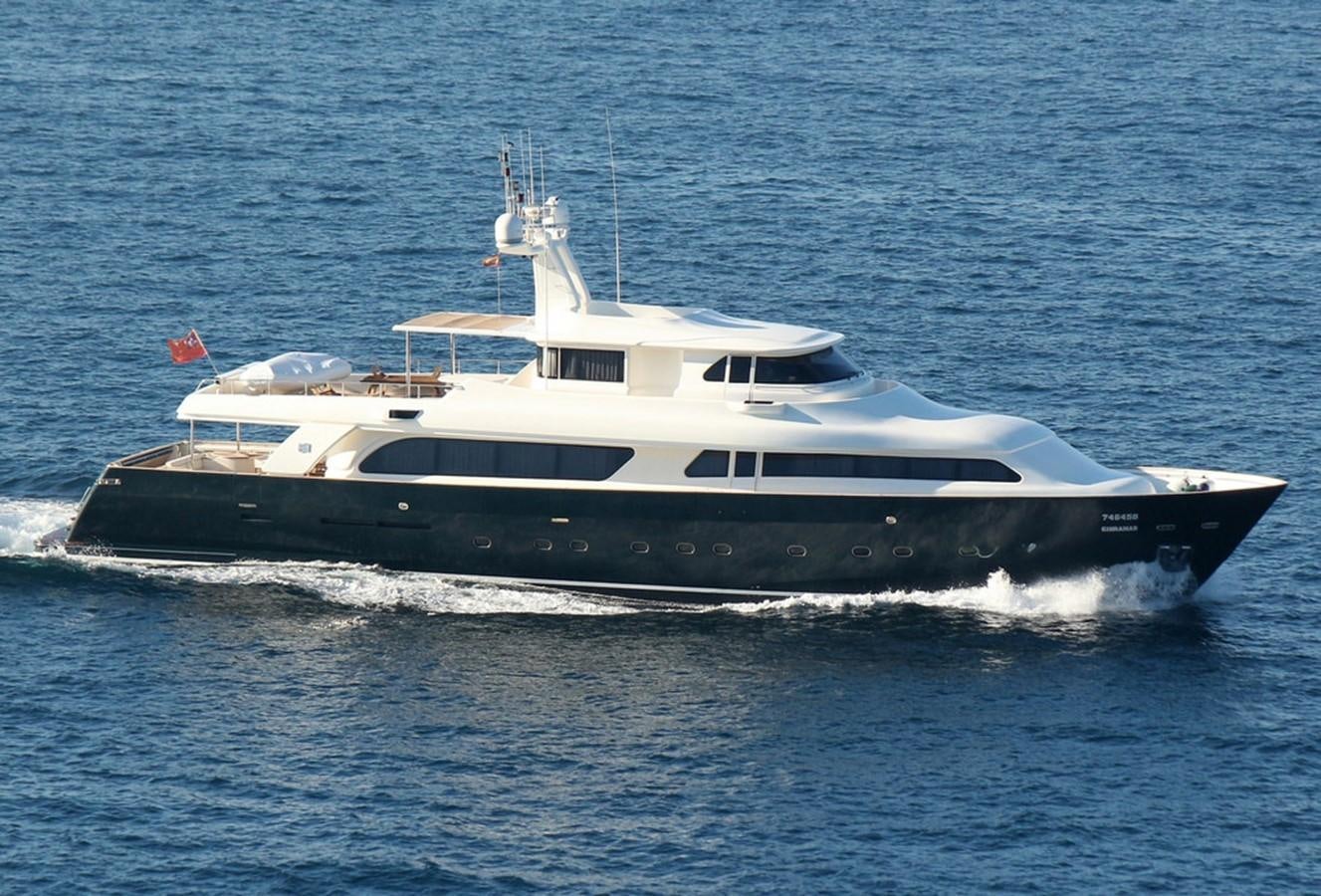 a boat on the water aboard GIHRAMAR Yacht for Sale