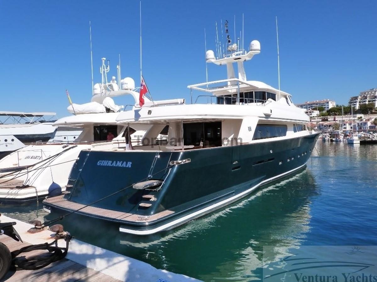 a boat in the water aboard GIHRAMAR Yacht for Sale