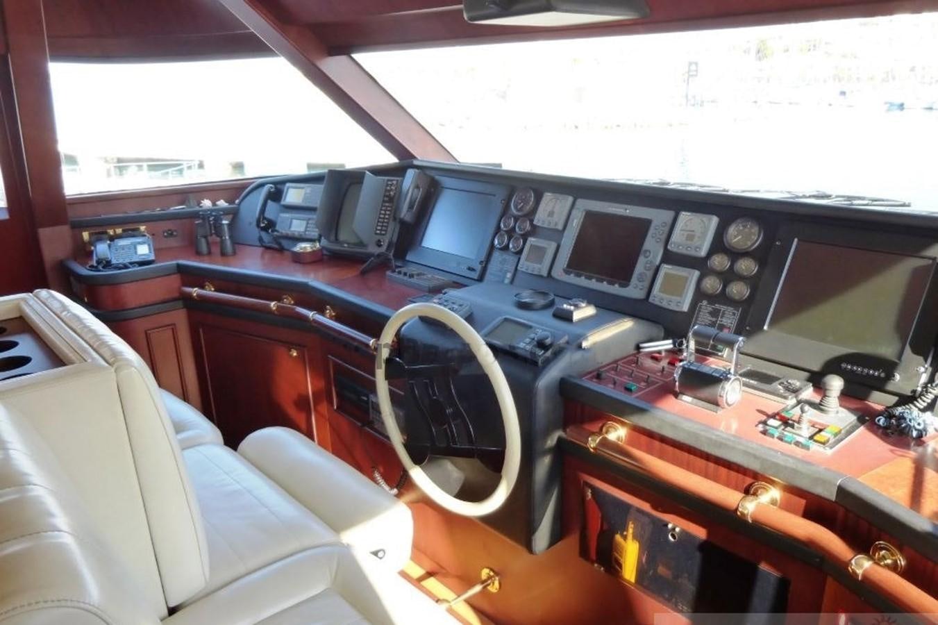 a room with a desk and computer aboard GIHRAMAR Yacht for Sale