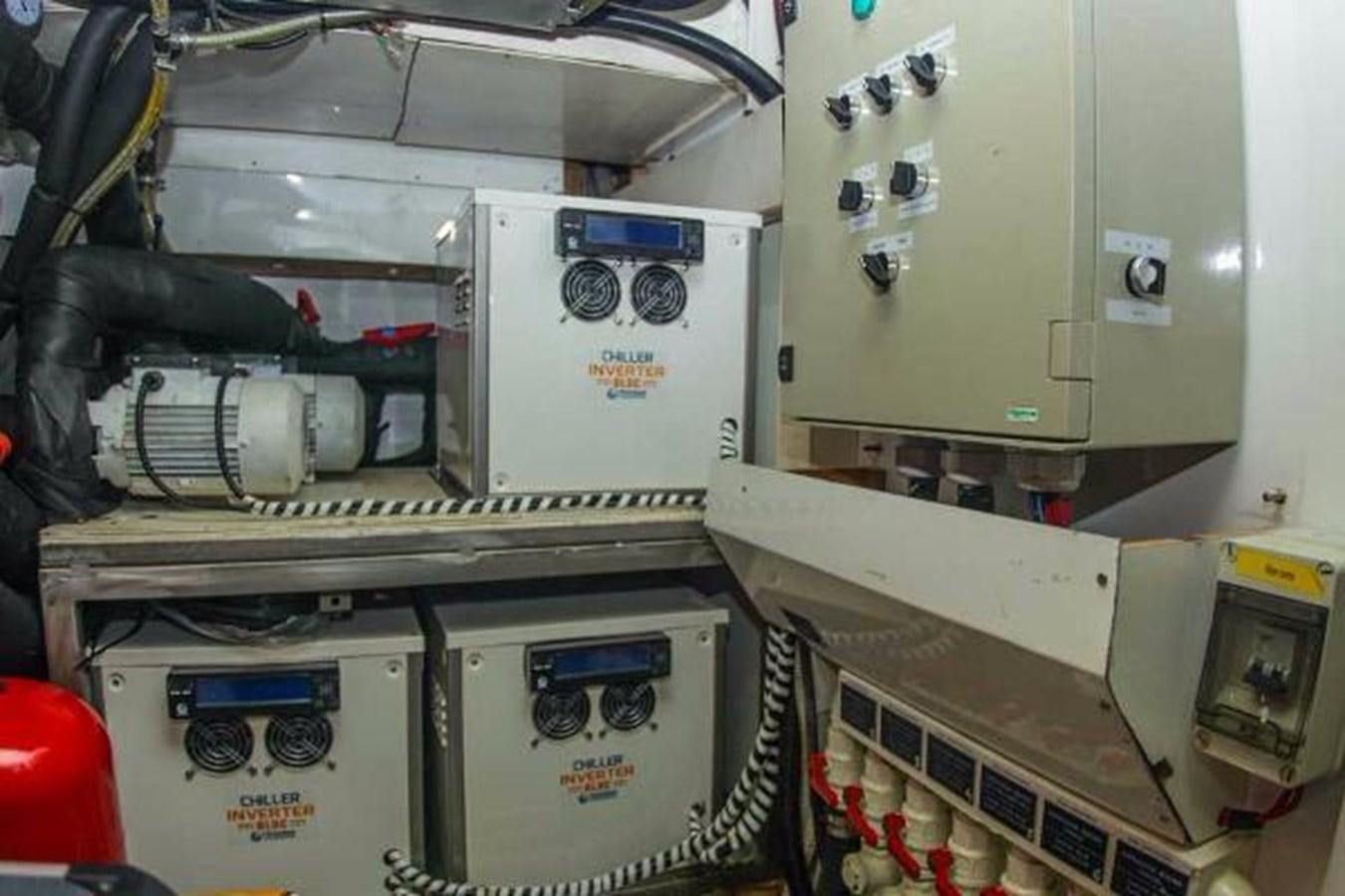 a close-up of a machine aboard GIHRAMAR Yacht for Sale