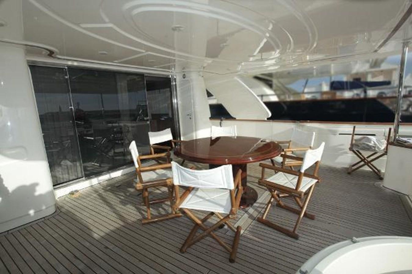 a room with chairs and a table aboard GIHRAMAR Yacht for Sale
