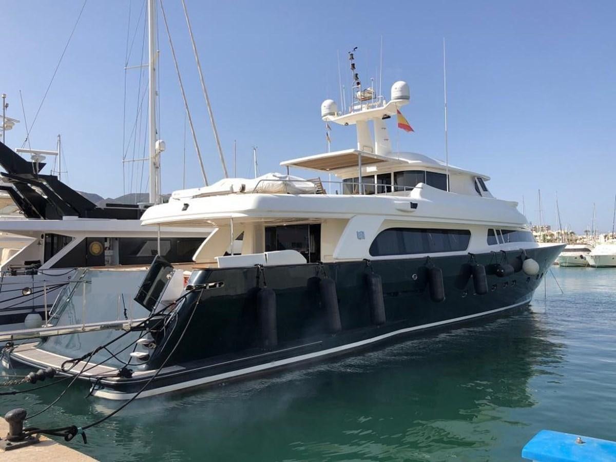 a boat in the water aboard GIHRAMAR Yacht for Sale